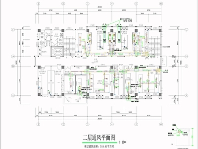 净化实验室装修电气给排水空调通风 施工图