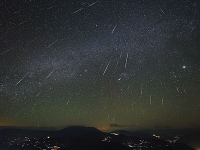 夜晚星空流星素材 夜晚天空