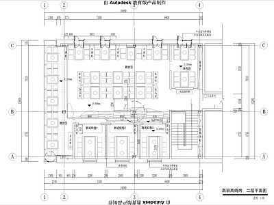 韩式烤肉店室内 施工图 日韩料理店