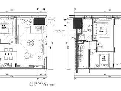 丹健设计深圳恒大天璟9套LOFT公寓样板间室内 施工图