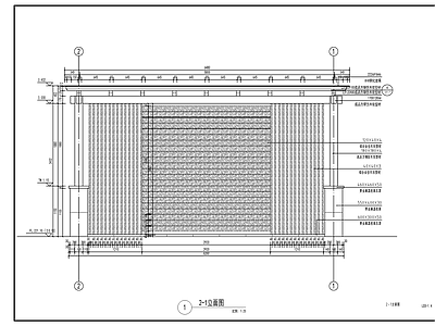 别墅庭院钢结构廊架 施工图