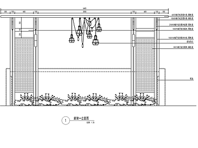 别墅庭院钢结构廊架 施工图