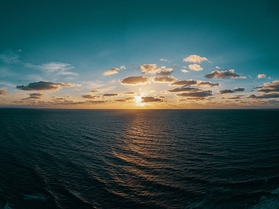 HDR海洋天空全景