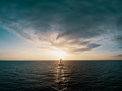 HDR海洋天空全景