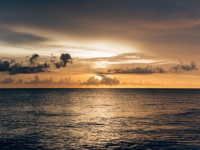 HDR海洋天空全景