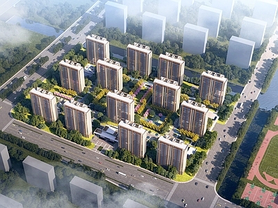 现代小区景观