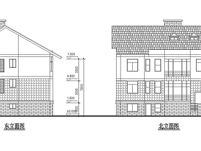 11套新农村别墅建筑 施工图 自建房