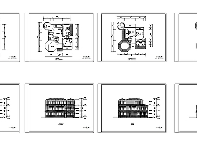 11套新农村别墅建筑 施工图 自建房