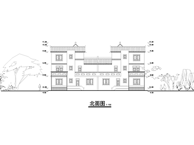 中式川南农村自建房居民住宅别墅建筑 施工图