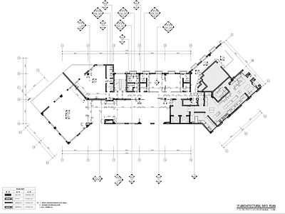 新中式风格度假酒店全日餐及中餐包房平立面施工图 施工图 公区