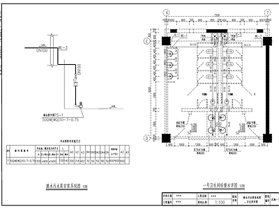 某办公大楼给排水消防水 施工图 建筑给排水