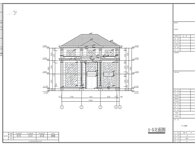 新中式自建别墅建筑 施工图