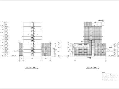 九套高层现代风格酒店建筑施工图