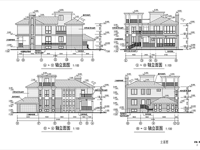 独立别墅建筑施工图