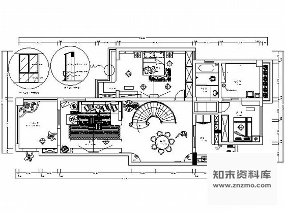 施工图广州双层现代别墅室内装修图