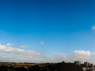 蓝天白云天空 外景天空 日景天空 天空