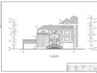 农村自建别墅建筑 施工图