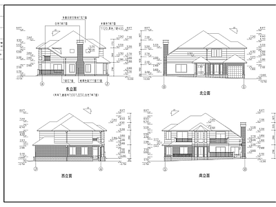 乡村度假别墅建筑 施工图