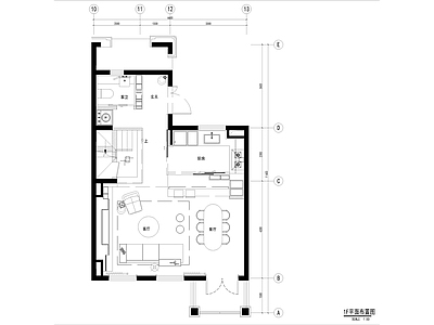 万科上海安亭别墅样板间室内 施工图