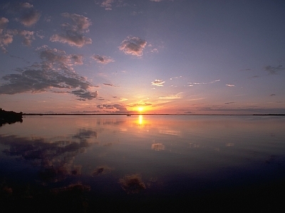 黄昏夕阳落日雾气傍晚彩霞晚霞云朵白云蓝天日景日落夜景外景天空自然风景