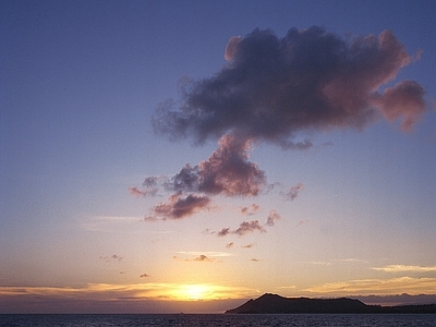 夕阳云朵天空晚霞傍晚日景天空外景黄昏天空清晨 天空