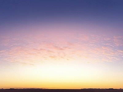 黄昏夕阳落日傍晚夜晚多云云朵天空 日出日落多云的蓝色天空景观风景 天空