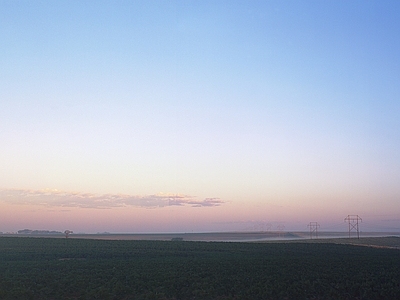 黄昏夕阳落日傍晚夜晚多云云朵天空 日出日落多云的蓝色天空景观风景 天空