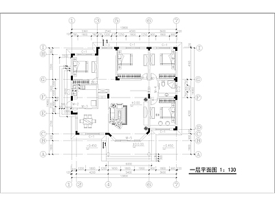 新农村自建独栋别墅详图 施工图