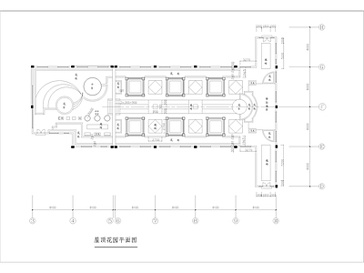 别墅小区屋顶花园景观绿化设计详图 施工图