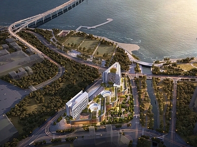 现代医院建筑设计效果图