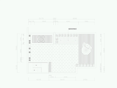 别墅屋顶花园景观 施工图