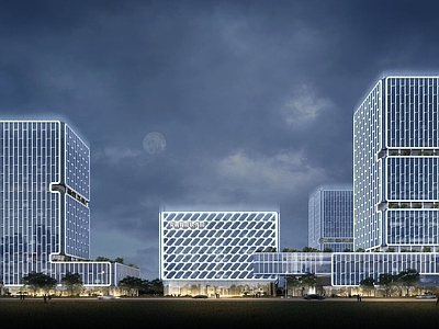 现代产业园办公建筑
