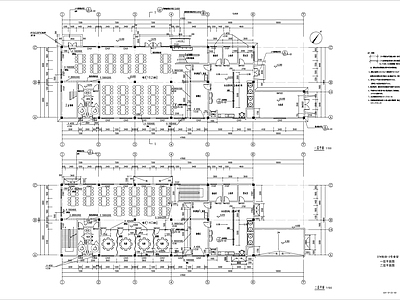 某厂区现代风格食堂建施图 施工图 食堂建筑