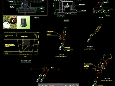 景观水施设计说明及安装大样图 施工图 园林景观给排水