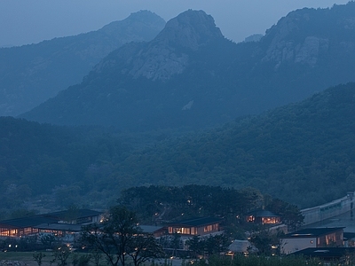 室外 景观 建筑 外景 夜晚窗户