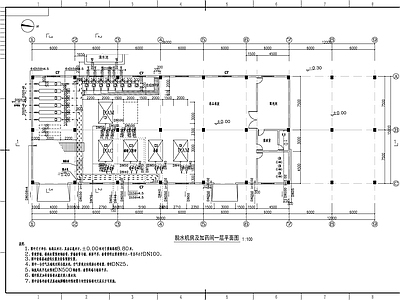 工程脱水机房及贮泥池水图 施工图