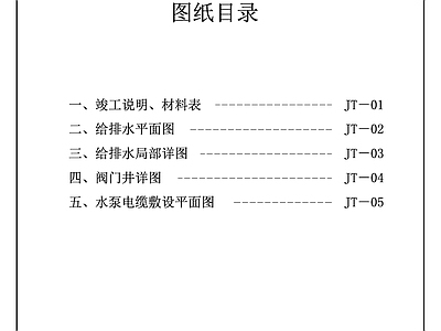 儿童乐园水景 施工图 园林景观给排水