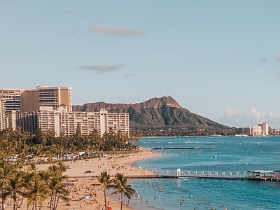 海边海滩别墅外景