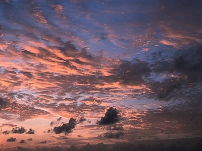 多云天空 黄昏天空 晚霞 日落 夕阳 清晨 黎明 朝阳