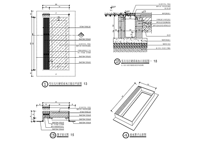 设备井盖装饰标准 施工图 园林景观给排水