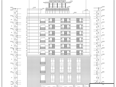 欧式古典酒店建筑设计 施工图