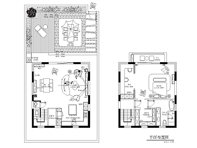 200平台湾独栋别墅平面规划设计 平面图