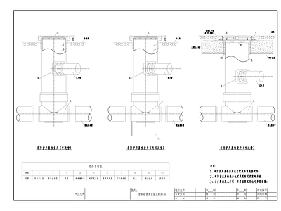 城市排水井安装大样图 施工图 市政给排水