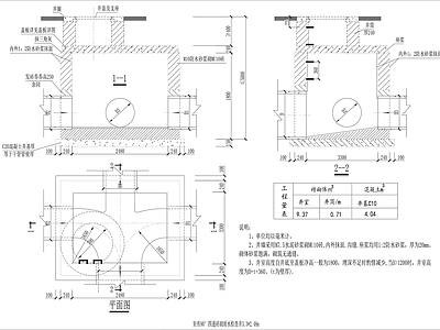 矩形90°度四通砖砌雨水检查井详图 施工图 市政给排水