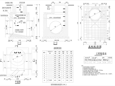 矩形砖砌雨水检查井详图 施工图 市政给排水