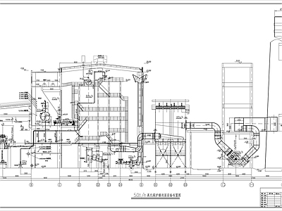 锅炉房系统布置图 施工图 建筑给排水