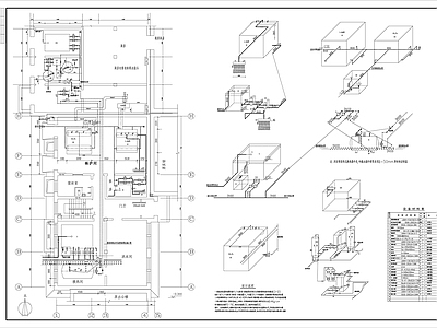 宾馆锅炉房给排水 施工图 建筑给排水