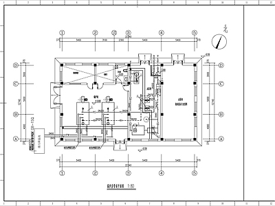 锅炉房动力系统给排水 施工图 建筑给排水