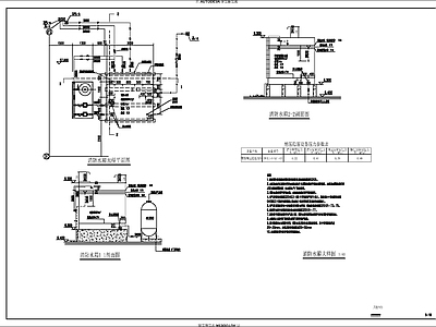 小区生活垃圾压缩转运站给排水 施工图 建筑给排水