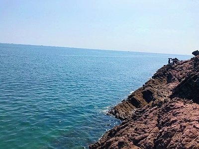 蓝天大海风景